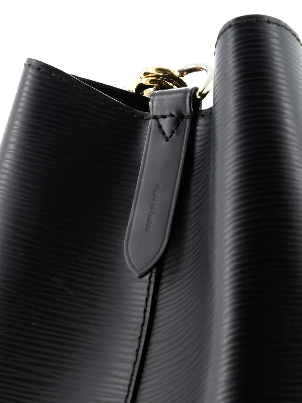 Neonoe Handbag Love Lock Epi Leather Bucket Bag