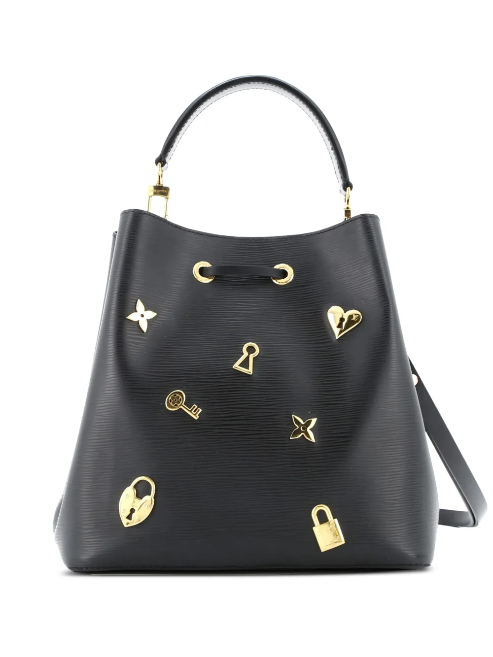 Louis Vuitton Pre-Owned NeoNoe Handbag Love Lock Epi Leather bucket bag - Nero
