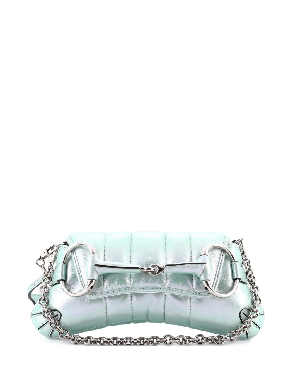 Gucci Pre-Owned Horsebit Chain Vertical Quilted Leather Small shoulder bag - Verde