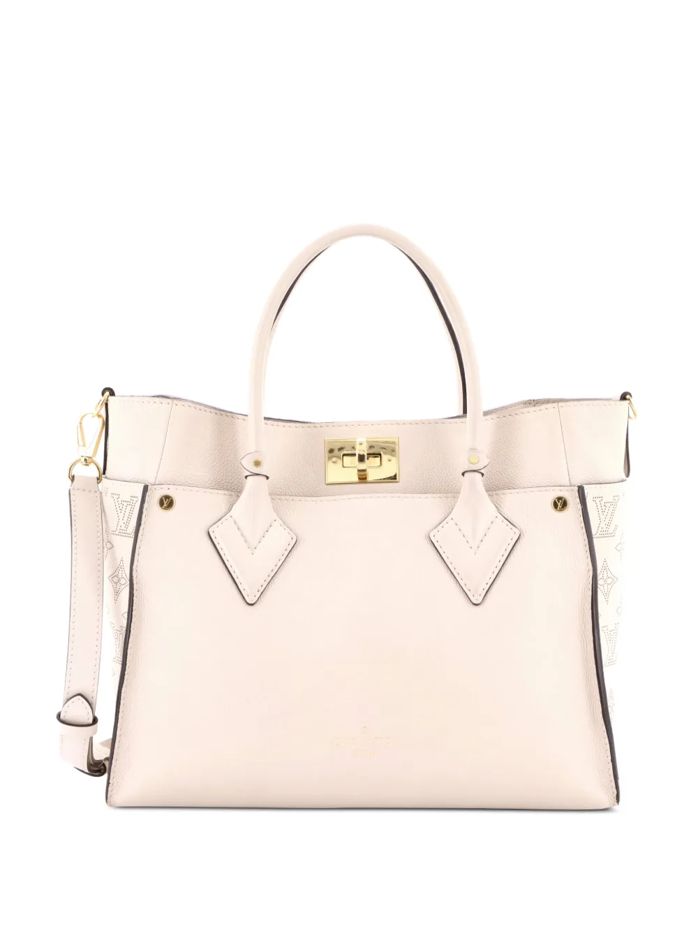 Louis Vuitton Pre-Owned On My Side Mahina Leather MM tote bag - Nude