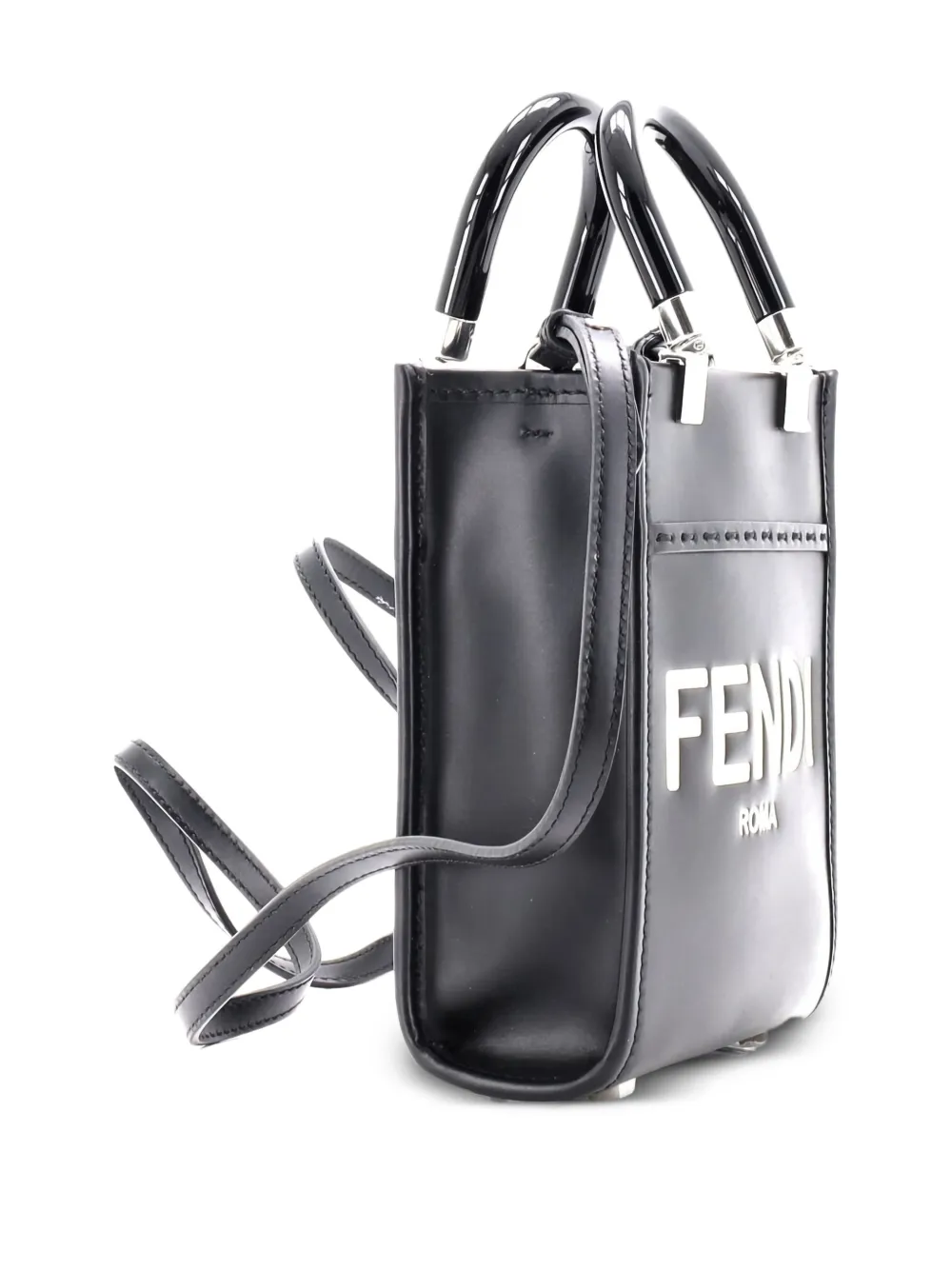 Sunshine Shopper Tote Leather Mini Crossbody Bag