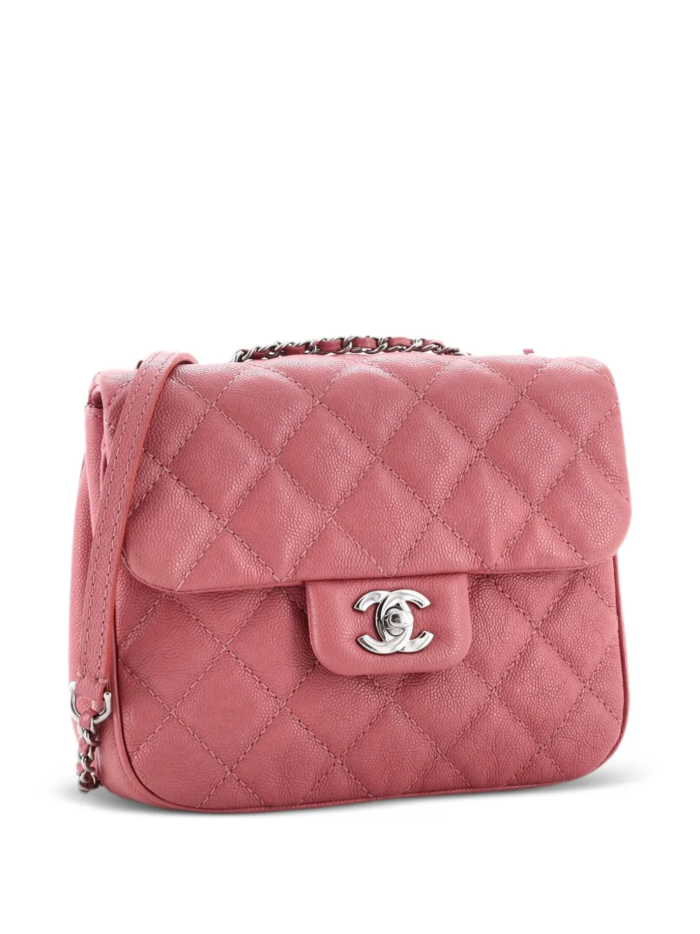 CHANEL Pre-Owned Urban Companion Flap Bag Quilted Caviar Small shoulder bag - Rosa