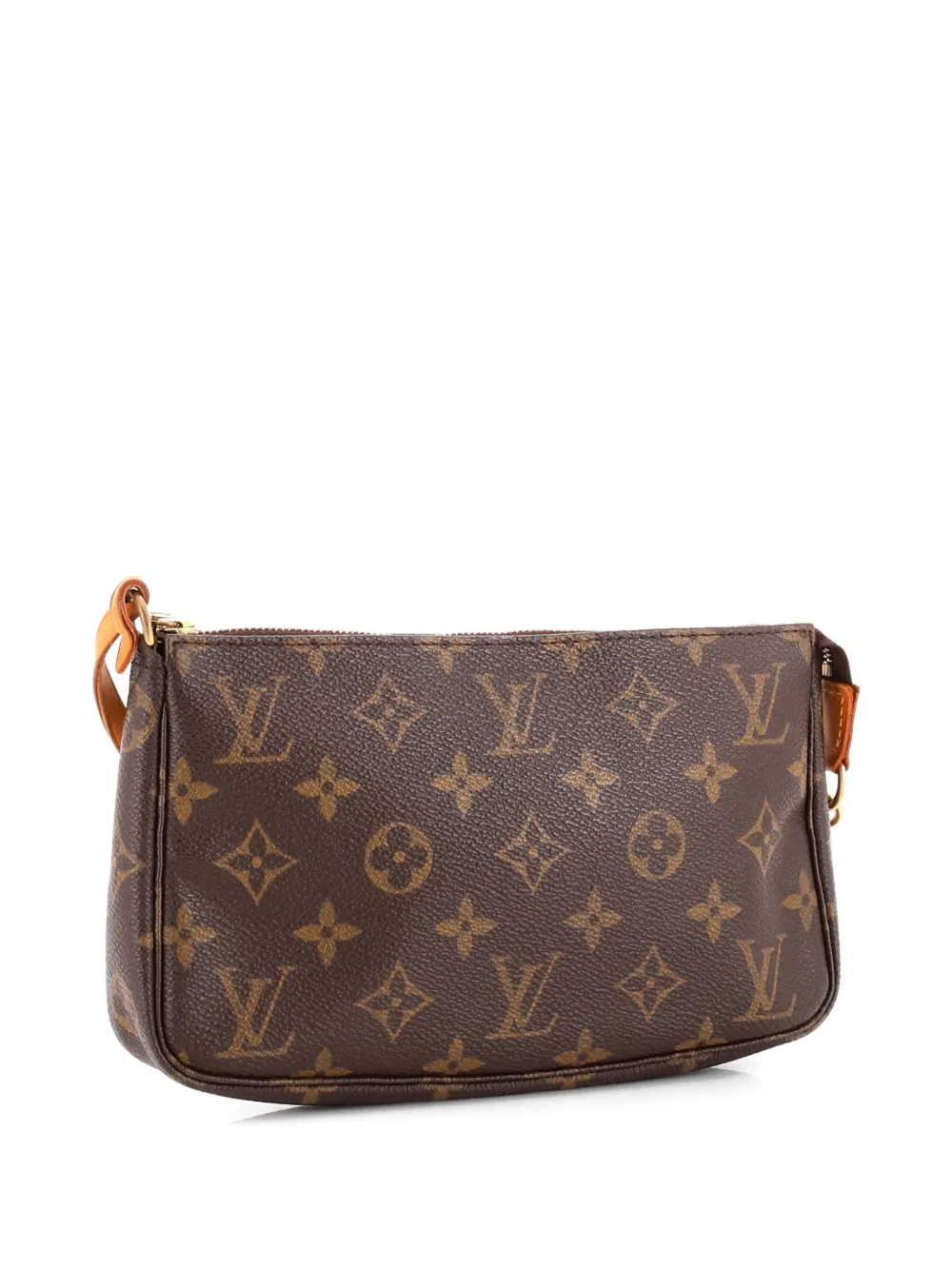 Pre-owned Louis Vuitton Pochette Accessoires Monogram Canvas Clutch Bag In Brown