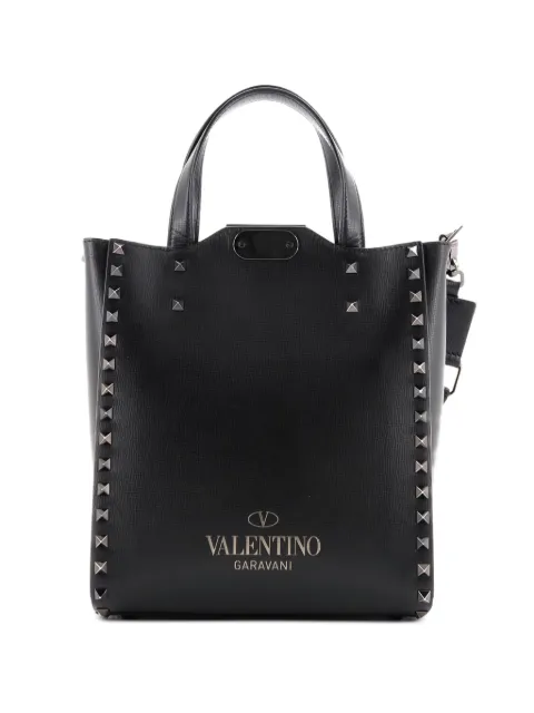 Valentino Garavani Pre-Owned tote Rockstud Alcove mediana de piel