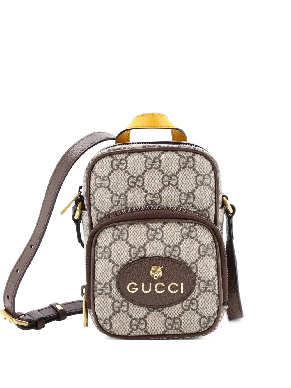 Gucci Pre-Owned Neo Vintage Top Handle GG Coated Canvas Mini crossbody bag - Marrone
