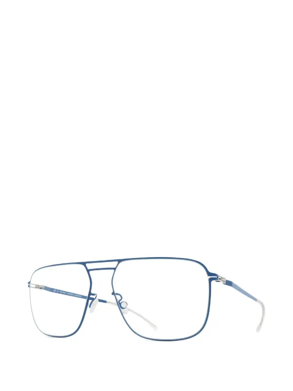 マイキータ KARSTEN メガネ ブルー メタルフレーム フルリム スクエア ITJEP92MYX5Q Mykita Mondo スクエアフレーム メガネフレーム | ブルー | FARFETCH JP