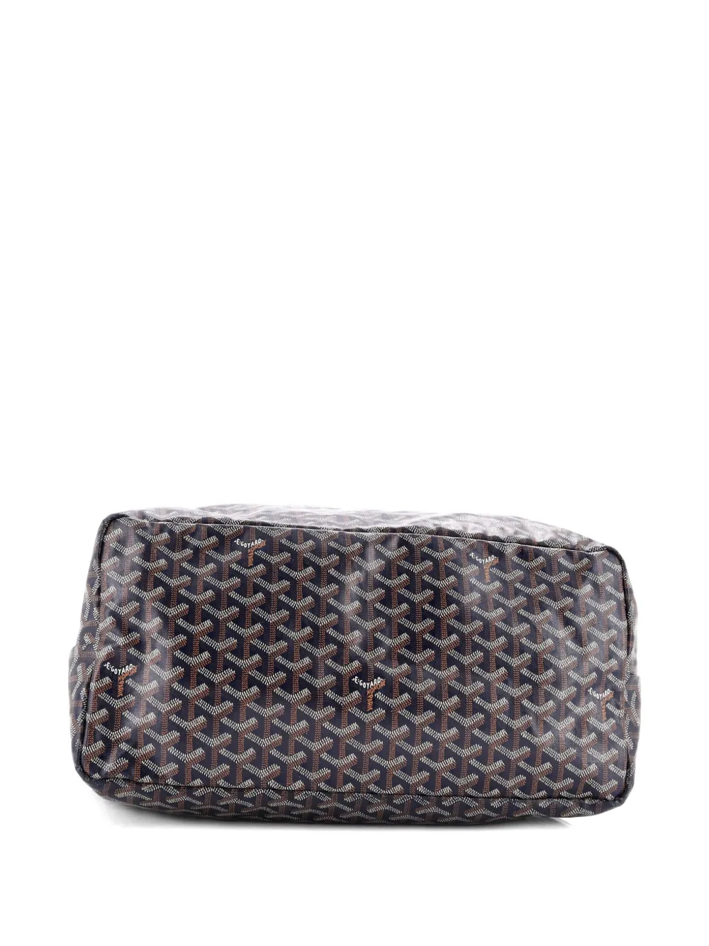 GOYARD Pre-owned Saint Louis Coated Canvas Gm Tote Bag In Blue