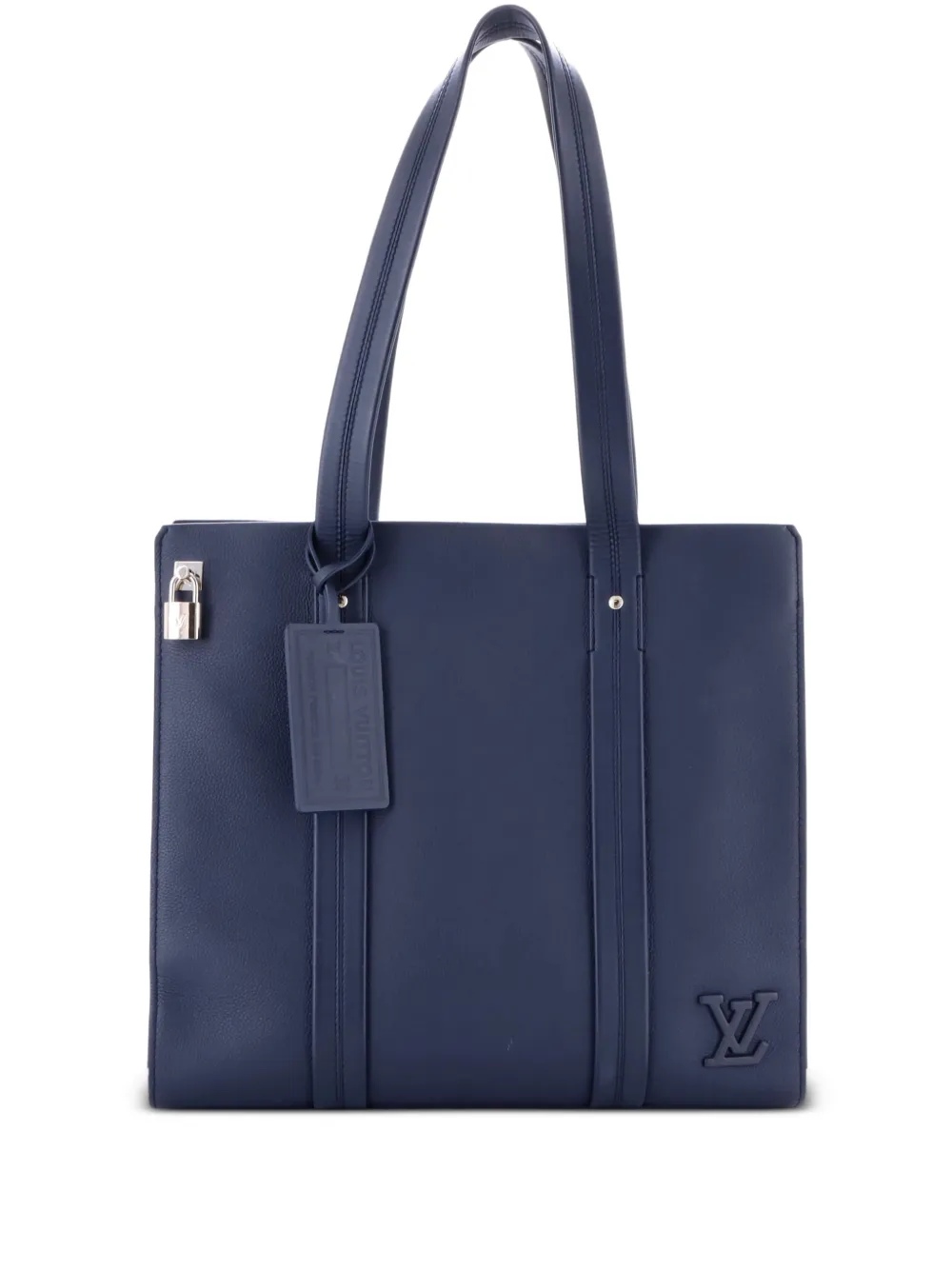 Louis Vuitton Pre-Owned Aerogram Takeoff Leather tote bag - Blu