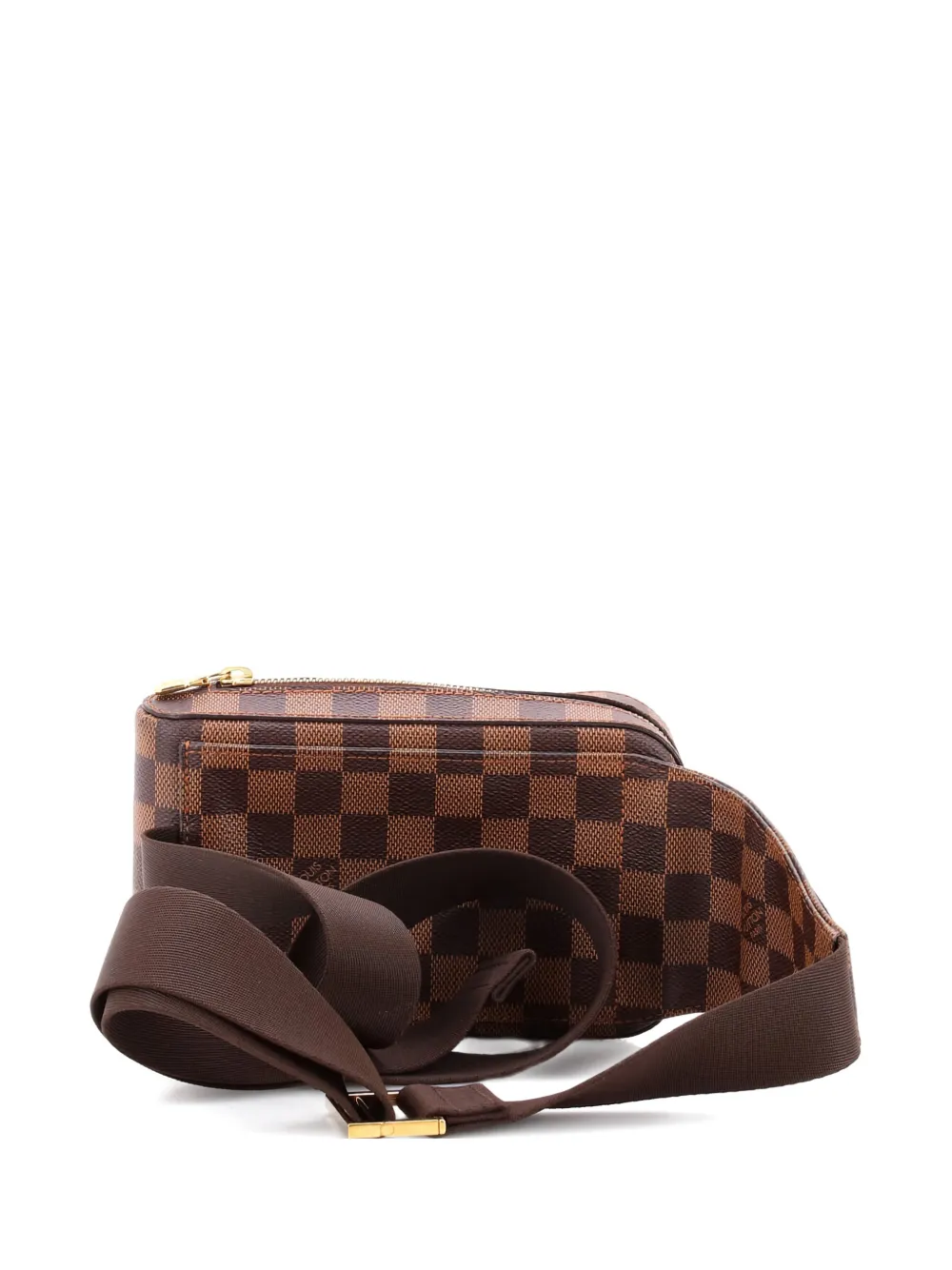 Pre-owned Louis Vuitton Geronimos Waist Bag Damier Belt Bag In Brown
