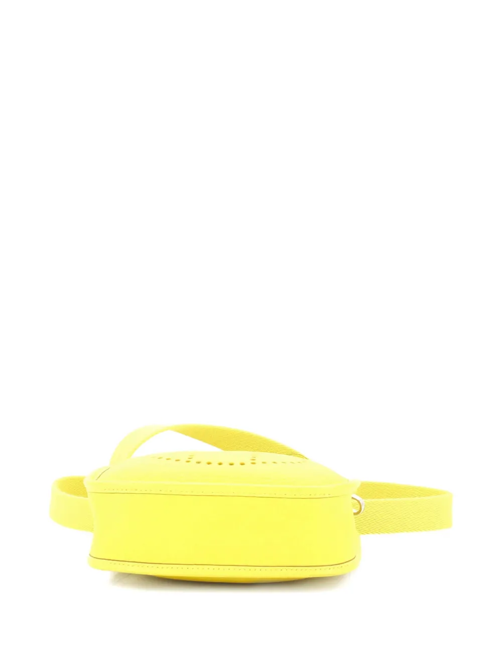 Pre-owned Hermes Evelyne Bag Gen Iii Clemence Tpm Crossbody Bag In Yellow