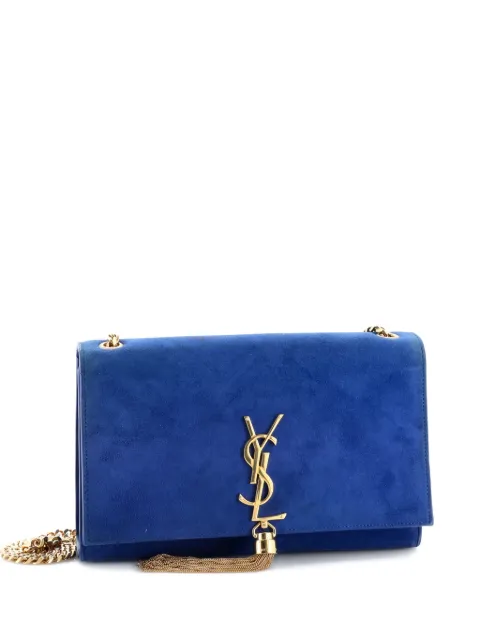 Saint Laurent Pre-Owned Classic Monogram Tassel Suede Medium crossbody bag