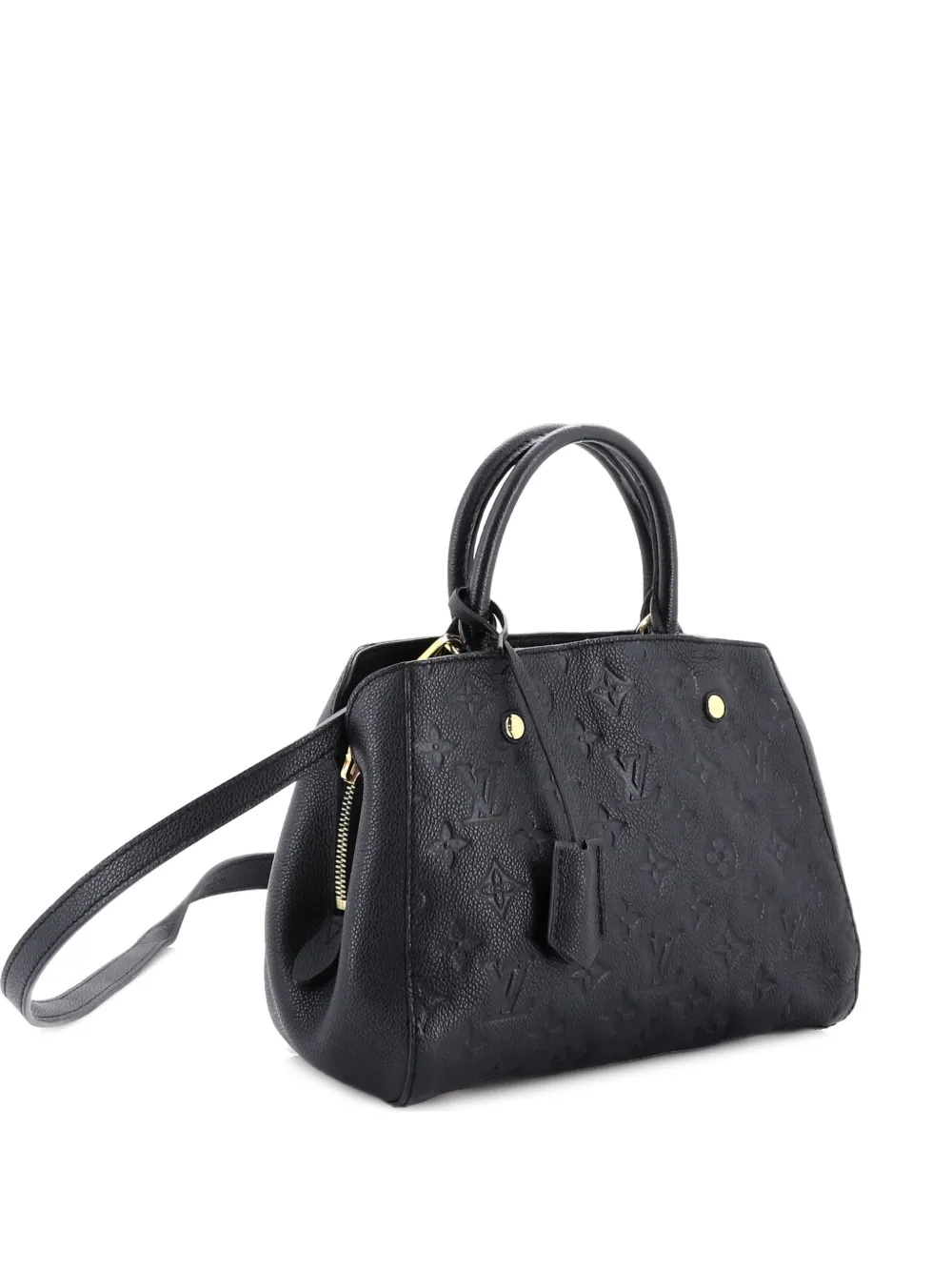 Louis Vuitton Pre-Owned Montaigne Handbag Monogram Empreinte Leather MM satchel - Nero