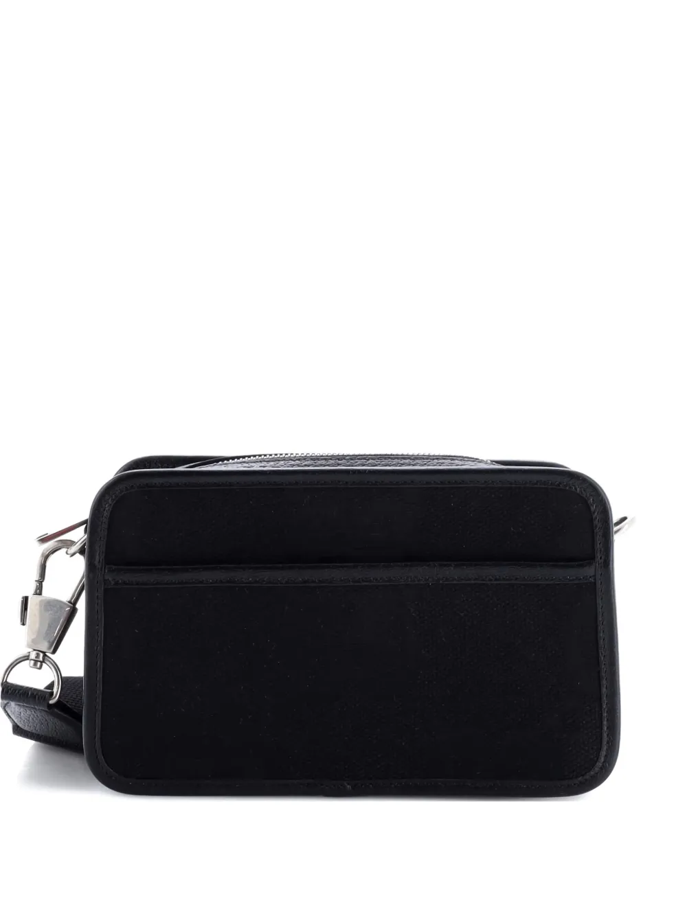 Pre-owned Gucci Camera Bag Jumbo Gg Canvas Mini Crossbody Bag In Black