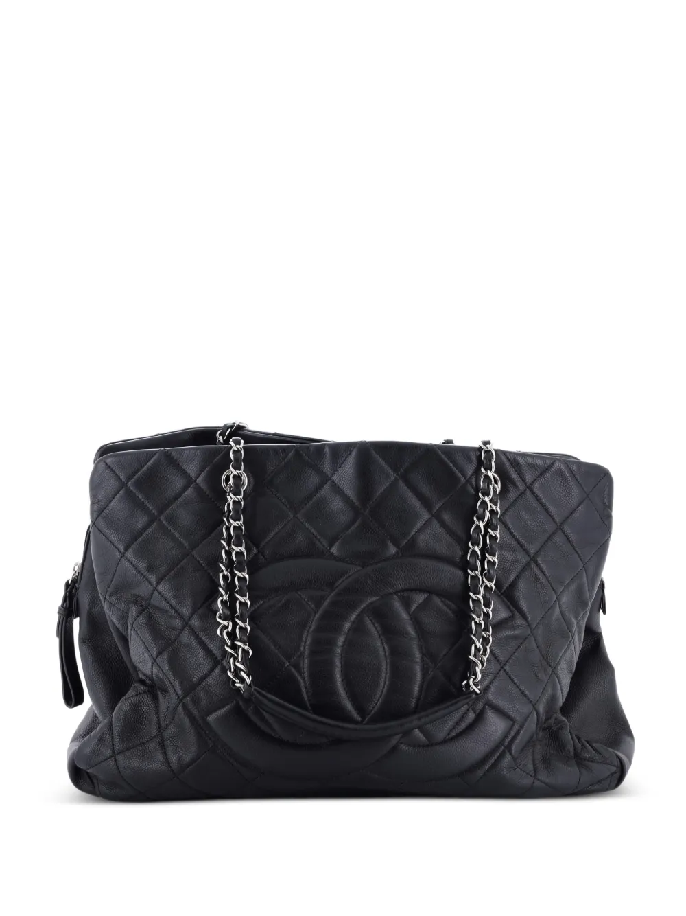 CHANEL Pre-Owned Timeless Classic Shopping Tote Quilted Caviar XL shoulder bag - Nero