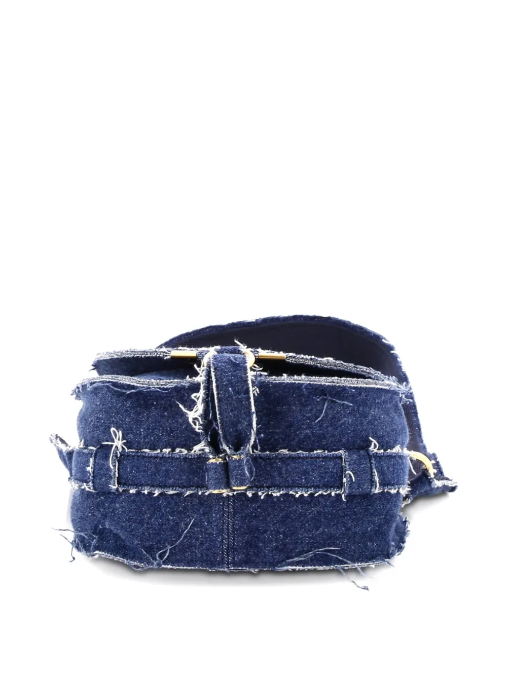 CHLOÉ Pre-owned Marcie Denim Small Crossbody Bag In Blue