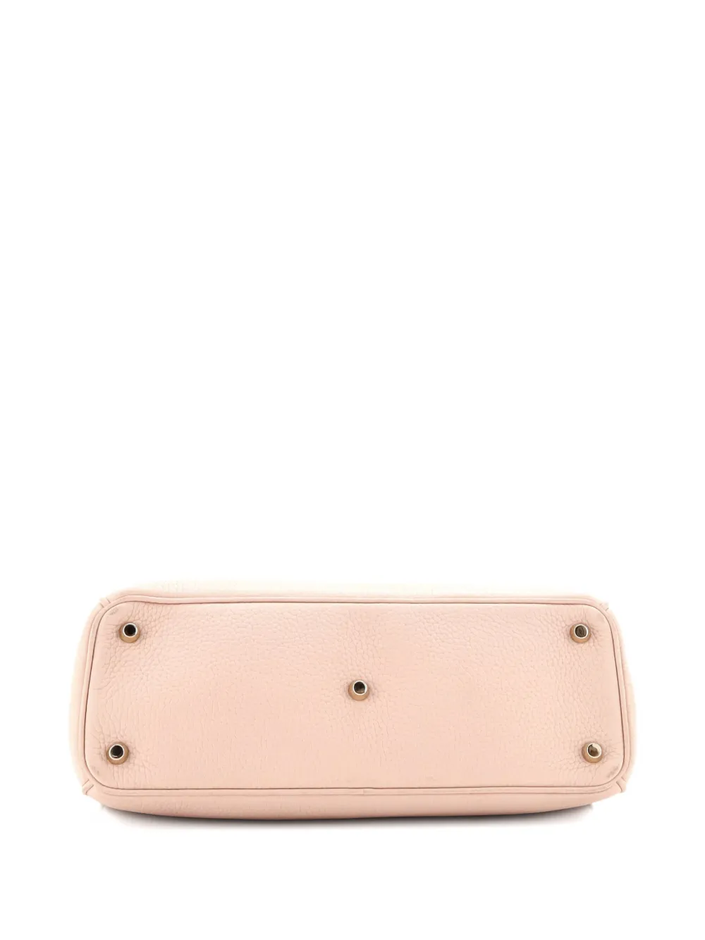 Pre-owned Dior Issimo Pebbled Leather Medium Tote Bag In Pink