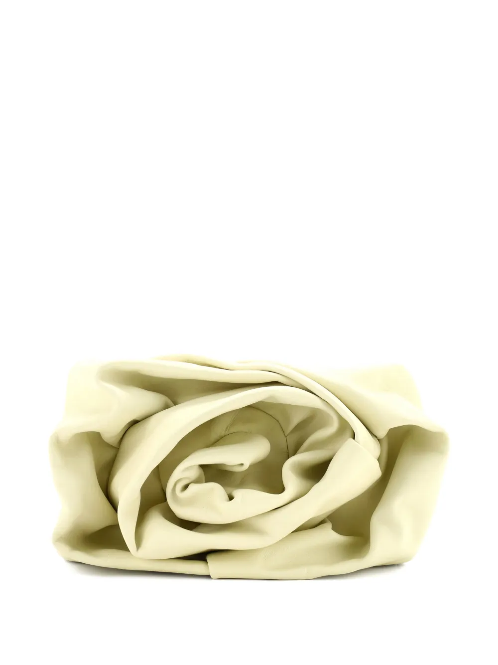 Pre-owned Burberry Rose Leather Clutch Bag In Yellow