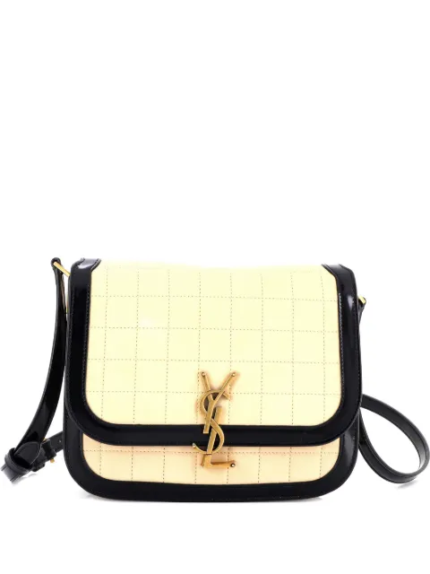 Saint Laurent Pre-Owned Solferino Bag Quilted Suede Medium shoulder bag