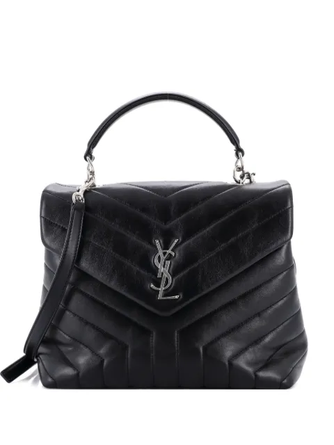 Saint Laurent Pre-Owned LouLou Top Handle Bag Matelasse Chevron Leather Medium shoulder bag