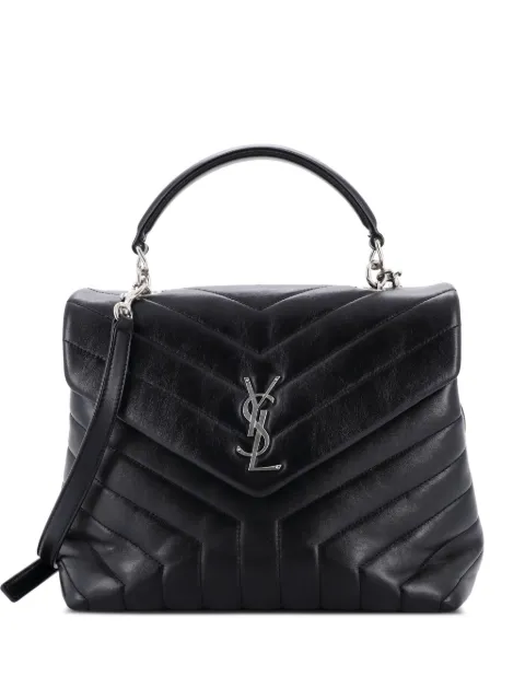 Saint Laurent Pre-Owned LouLou Top Handle Bag Matelasse Chevron Leather Medium shoulder bag