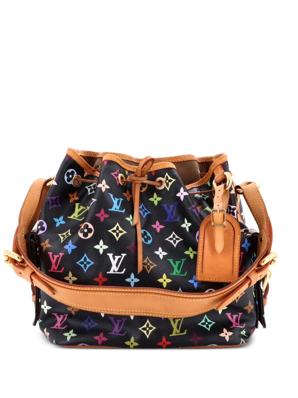 Louis Vuitton Pre-Owned Petit Noe Handbag Monogram Multicolor bucket bag - Nero
