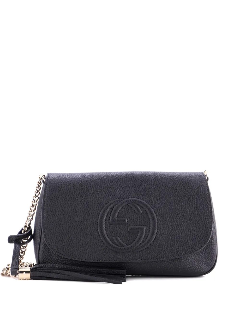 Gucci Pre-Owned Soho Chain Leather Medium crossbody bag - Nero