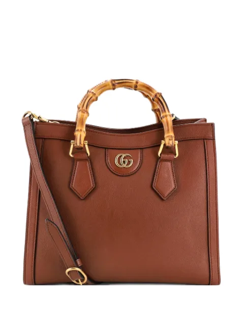 Gucci Pre-Owned Diana NM Bamboo Handle Leather Small tote bag
