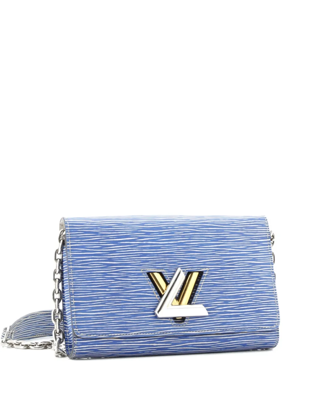 Louis Vuitton Pre-Owned Twist Chain Wallet Epi Leather crossbody bag - Blau