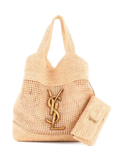 Saint Laurent Pre-Owned Icare Shopping Raffia Maxi tote bag