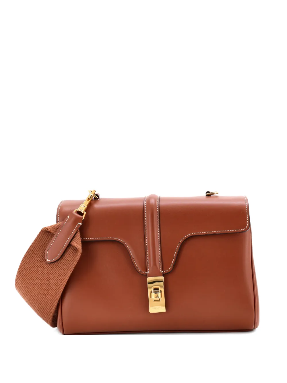 Celine Pre-Owned Soft 16 Bag Smooth Calfskin Teen shoulder bag - Marrone