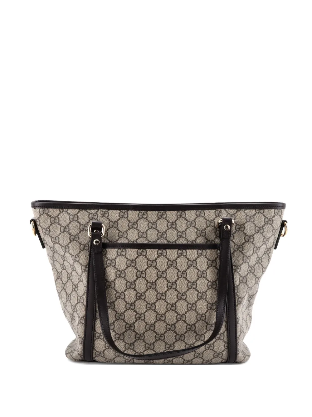 Gucci Pre-Owned Front Pocket Convertible GG Coated Canvas Medium tote bag - Marrone