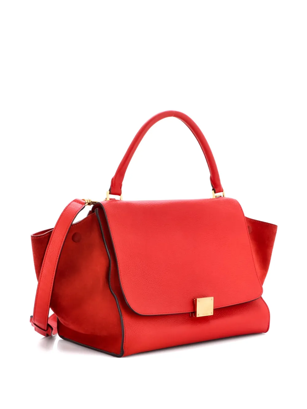 Celine Pre-Owned Trapeze Bag Leather Medium satchel | Red | Image 1