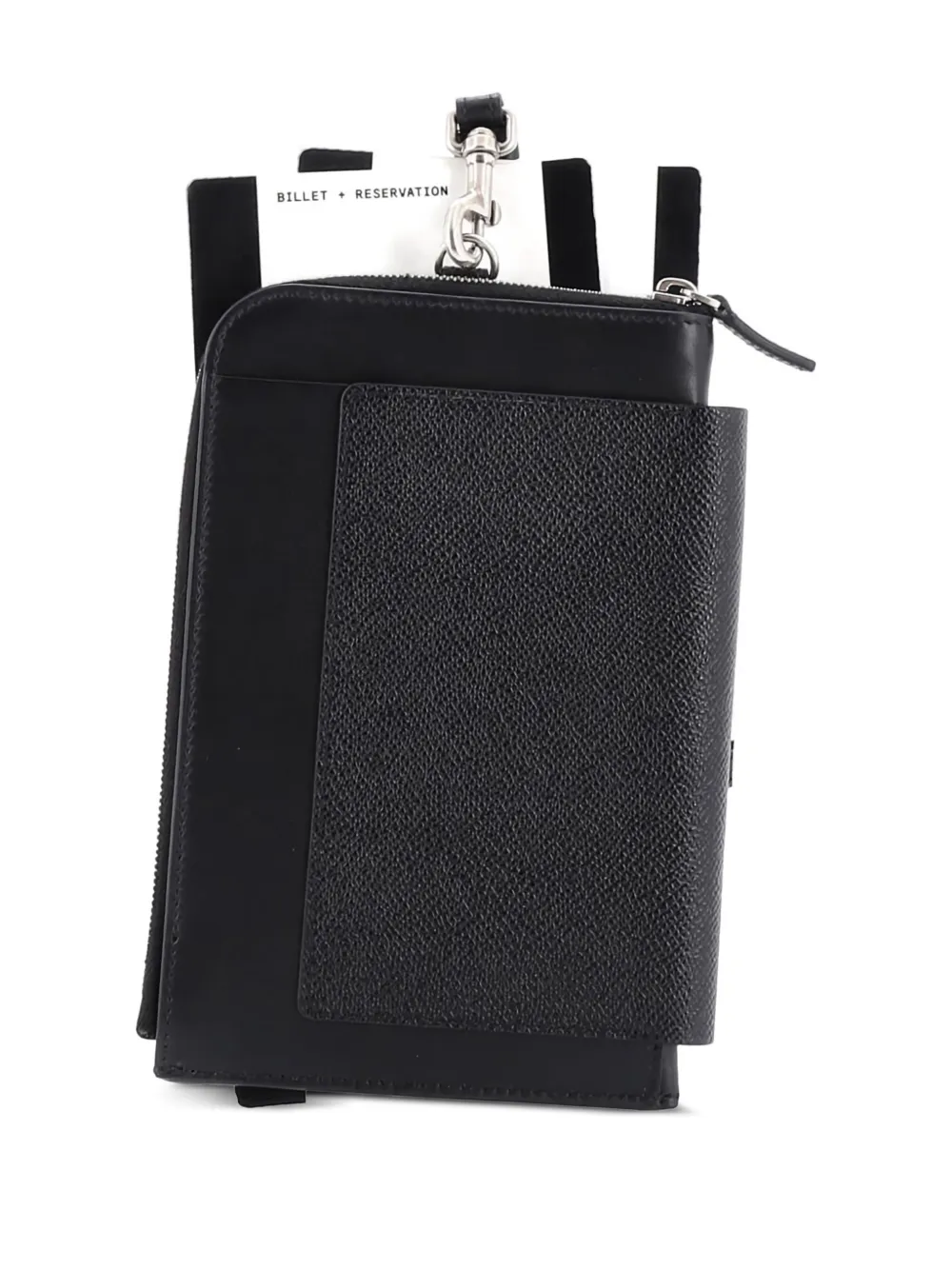 Passport Phone Holder Printed Leather Crossbody Bag