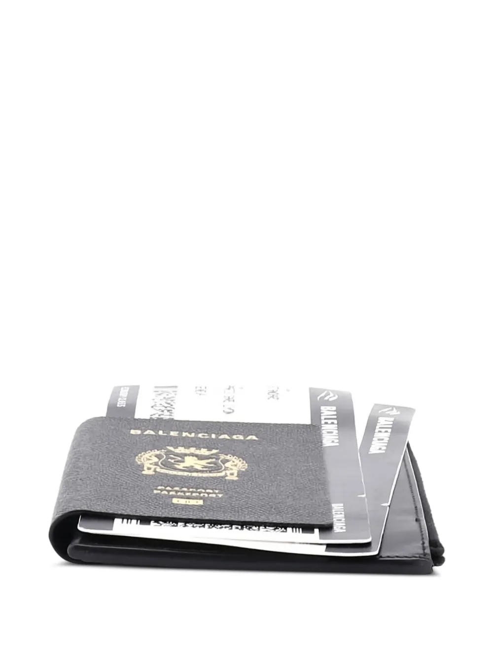 Passport Phone Holder Printed Leather Crossbody Bag
