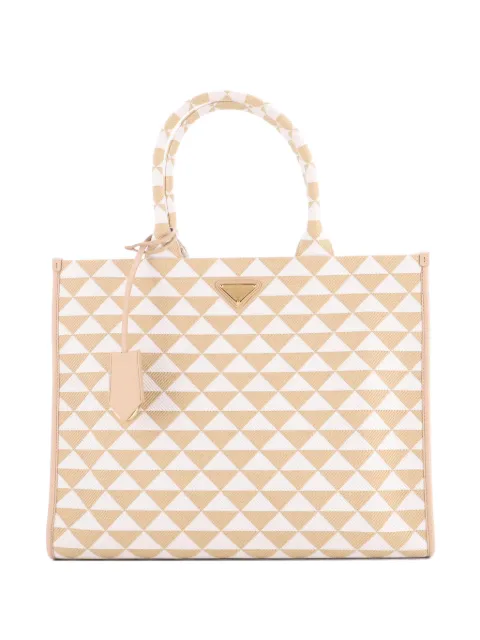 Prada Pre-Owned Symbole Shopper Jacquard Large tote bag