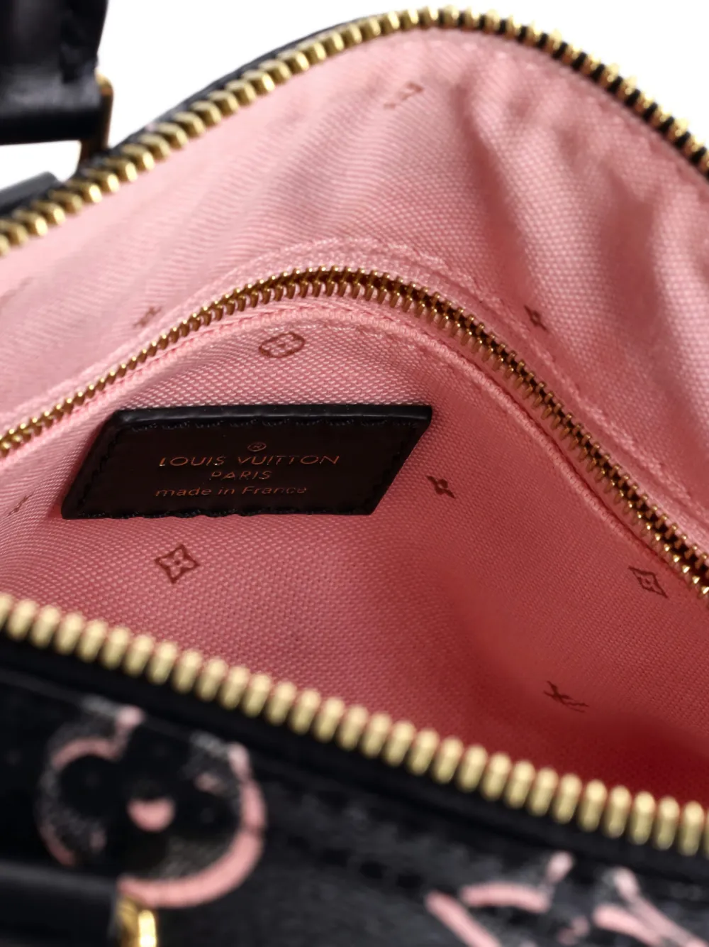 Pre-owned Louis Vuitton Speedy Bandouliere Bag Fall For You Monogram Canvas 25 Satchel In Black