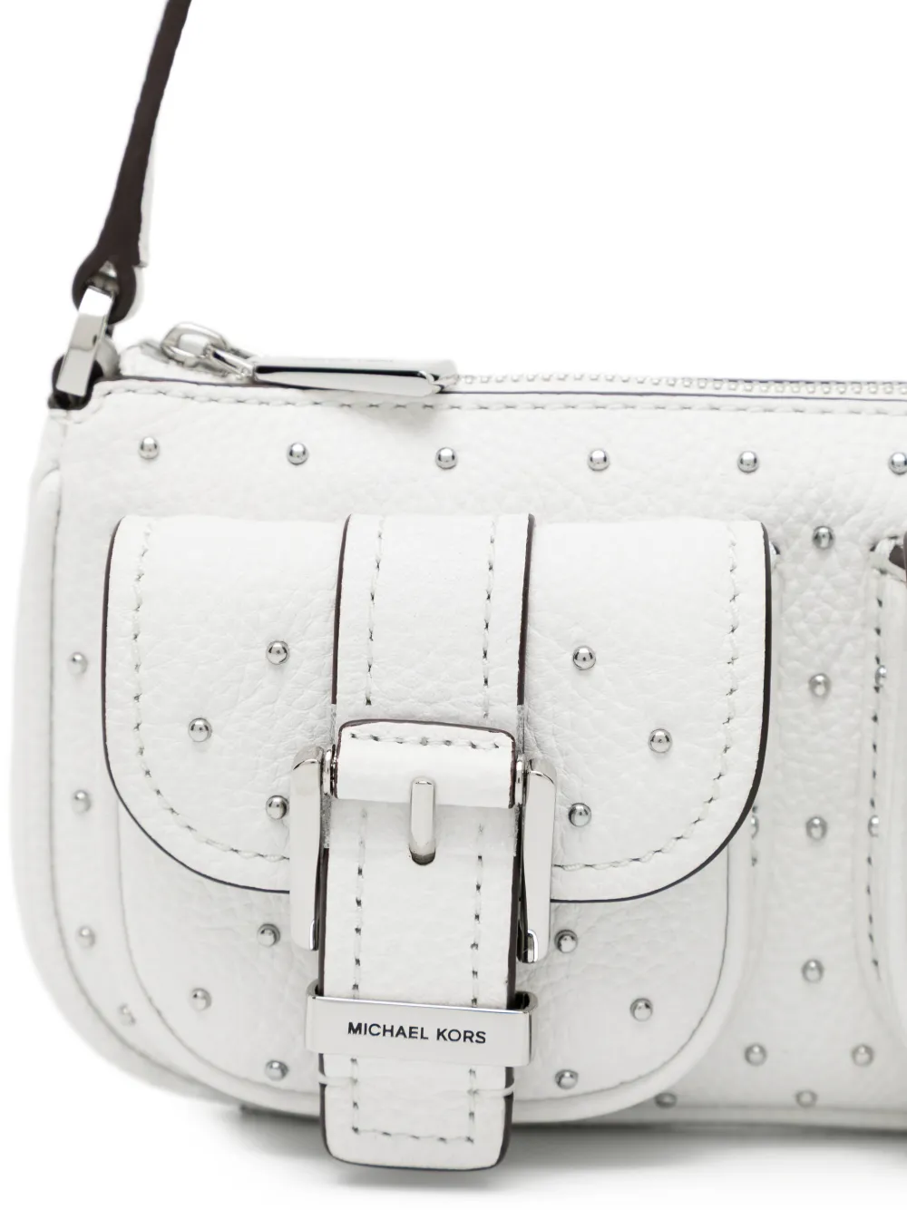 Michael Kors Zoe kleine schoudertas Beige