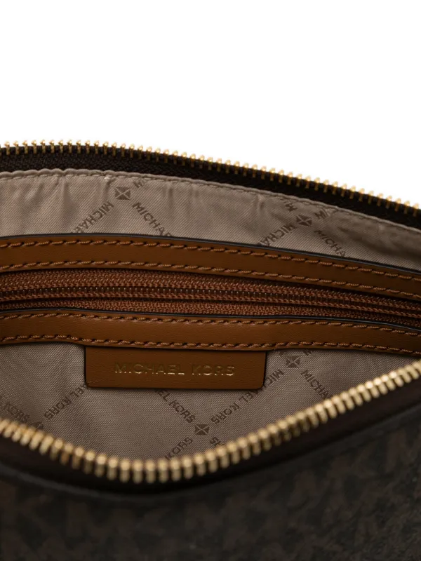 Michael Kors Monogram Shoulder Bag | Brown | FARFETCH
