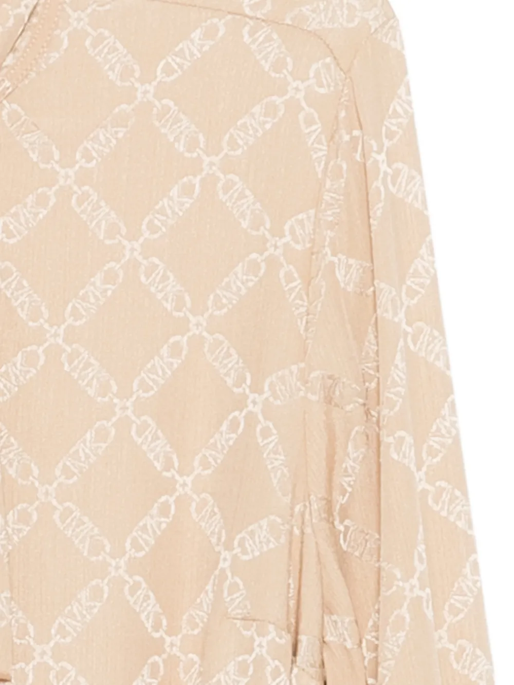 Michael Kors Maxi-jurk met monogram Beige