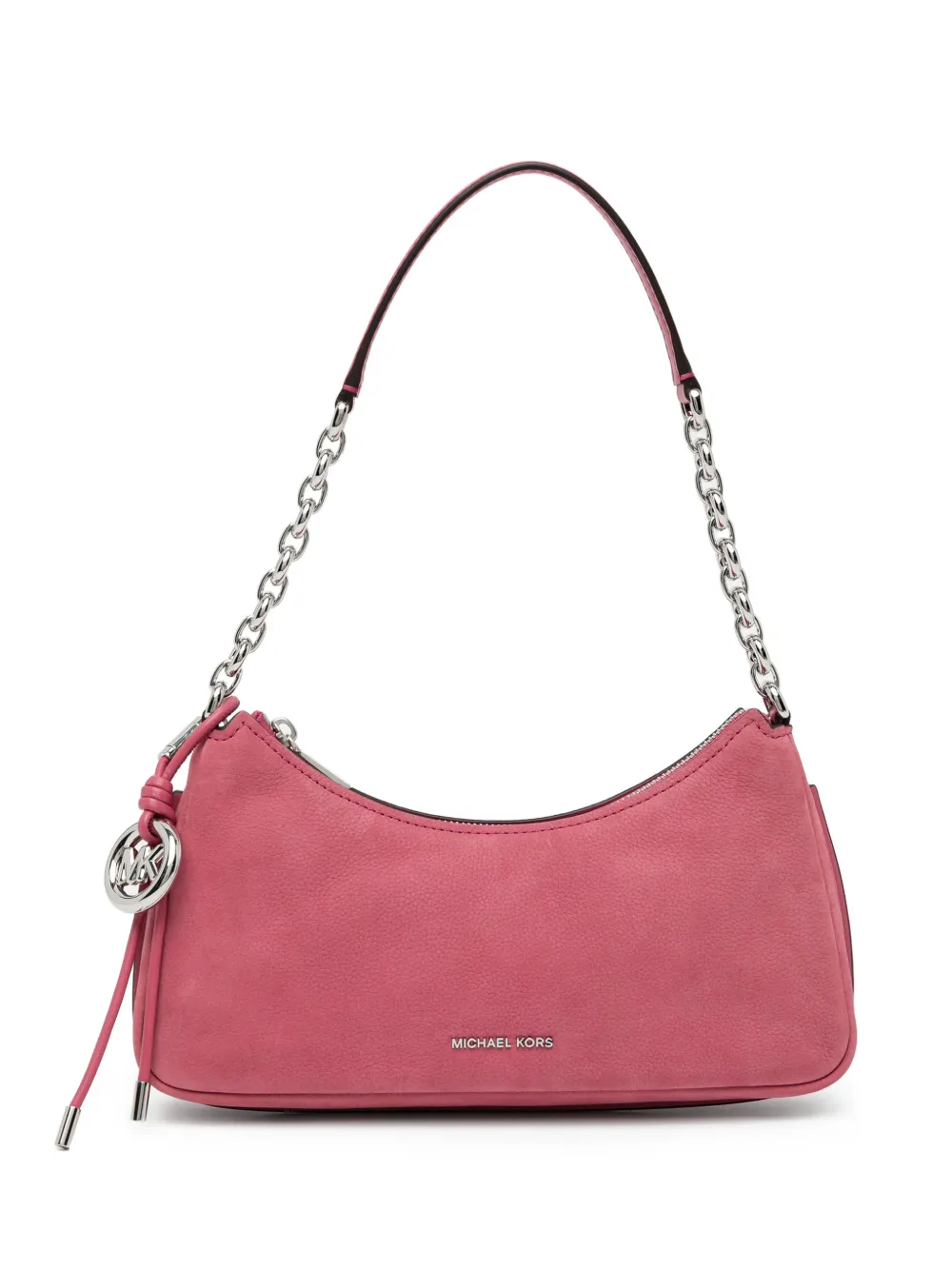 Michael Kors Pochette Nolita Media in nubuck con catena - Rosa
