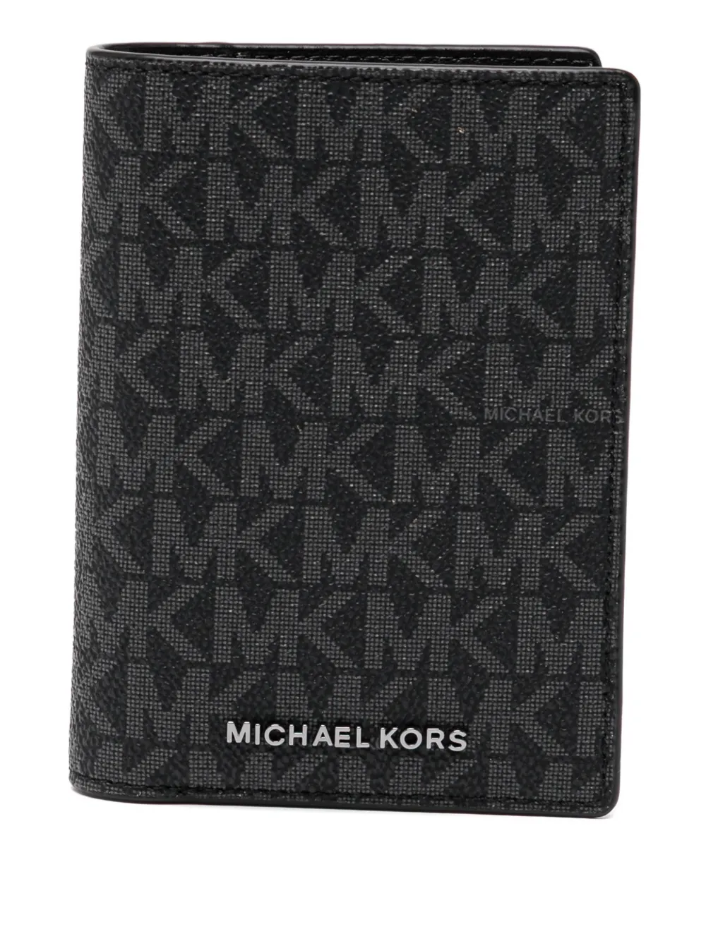 Michael Kors Hudson Signature Portemonnaie - Schwarz