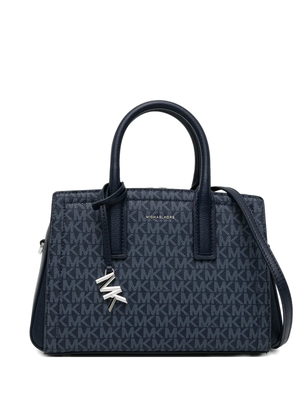 Michael Kors Laila Small Signature Logo Satchel - Blu