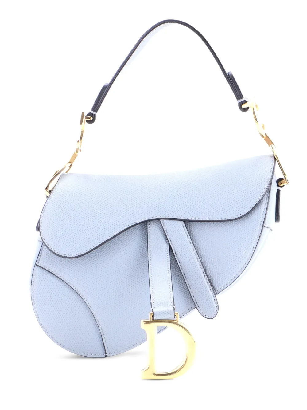 Christian Dior Pre-Owned Saddle Handbag Leather Mini shoulder bag - Blu