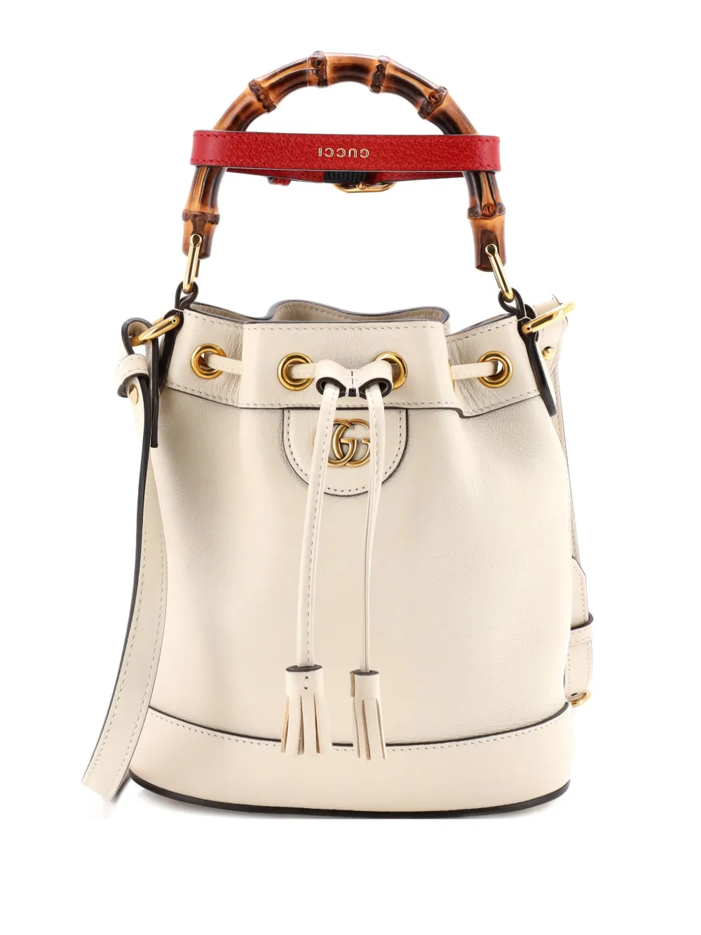 Gucci Pre-Owned Diana Leather Mini bucket bag - Toni neutri