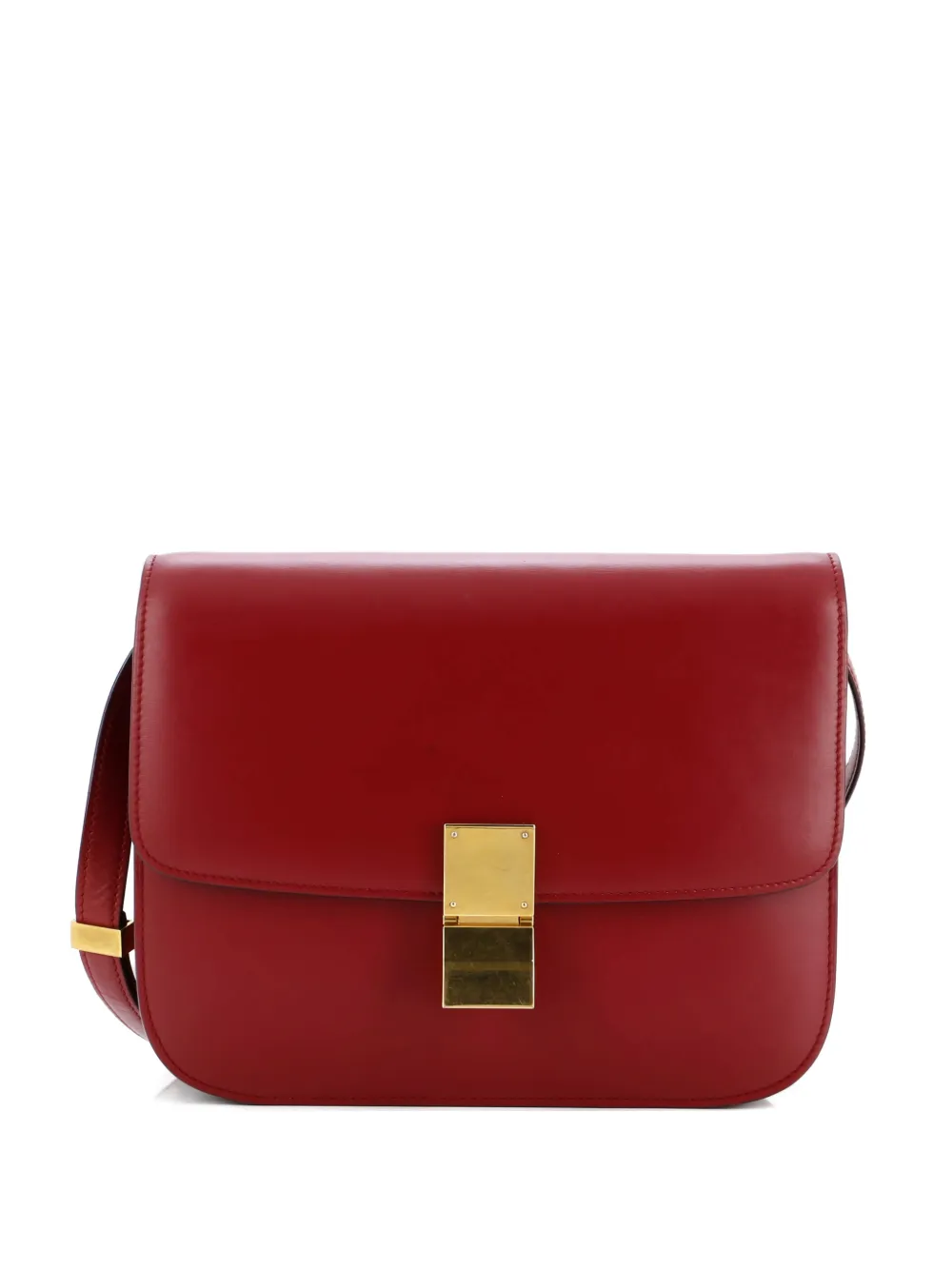 Celine Pre-Owned Classic Box Bag Smooth Leather Medium crossbody bag - Rosso