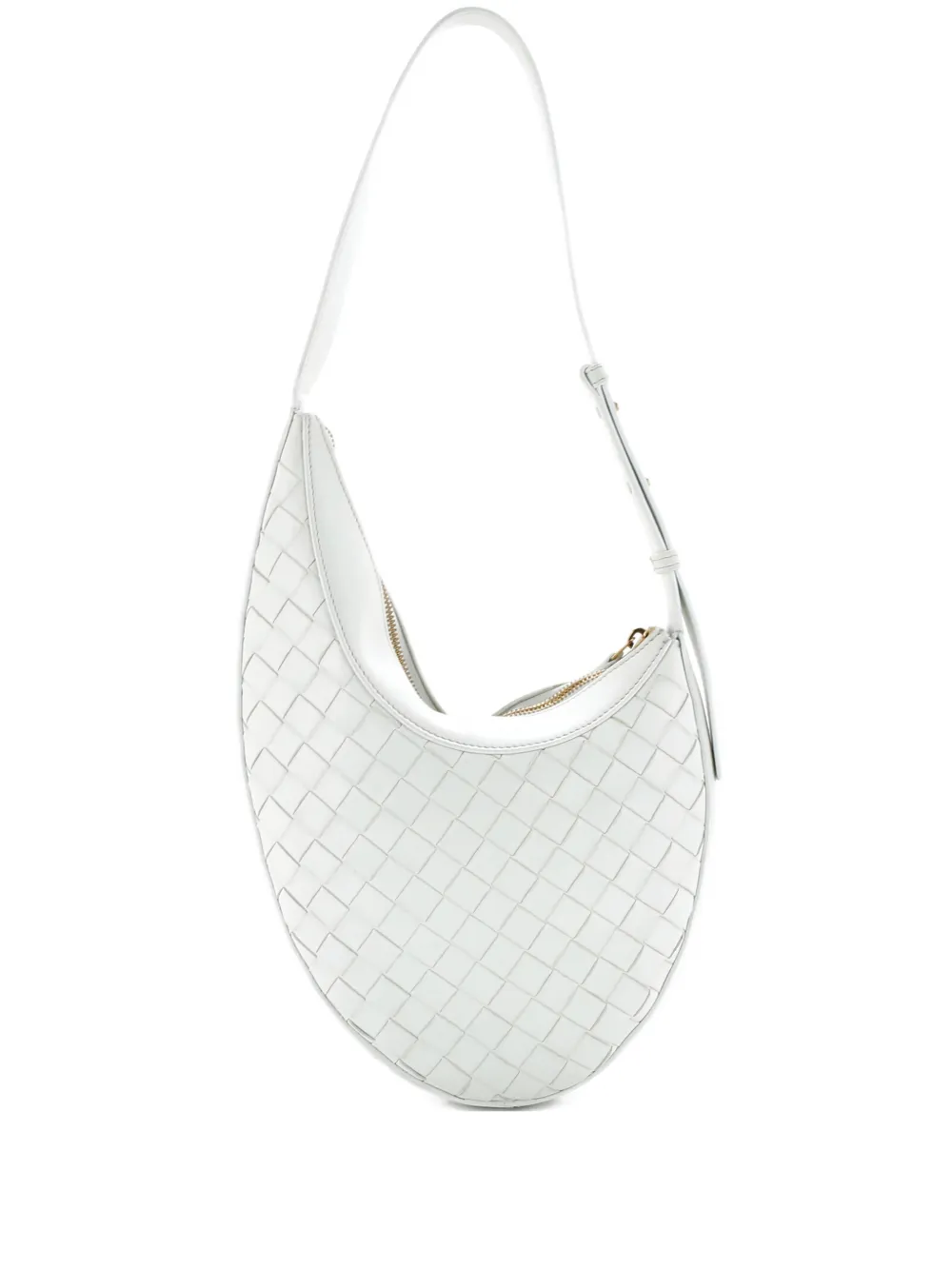Bottega Veneta Pre-Owned Drop Intrecciato Nappa Small shoulder bag - Bianco