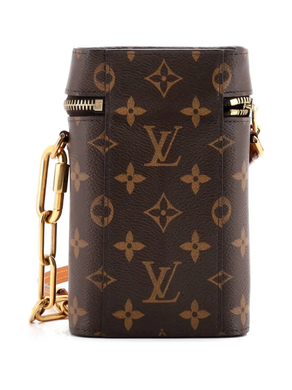 Pre-owned Louis Vuitton Phone Box Bag Monogram Canvas Crossbody Bag In Brown