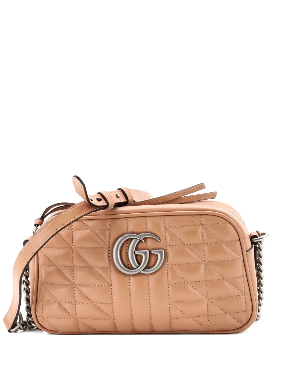Gucci Pre-Owned GG Marmont Shoulder Bag Mixed Matelasse Leather Small crossbody bag - Toni neutri