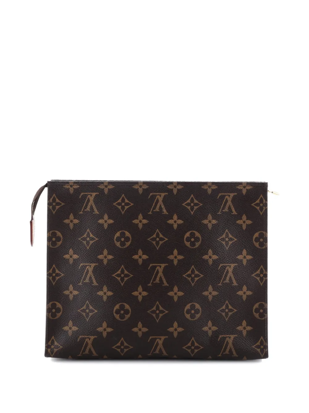 Pre-owned Louis Vuitton Toiletry Pouch Monogram Canvas 26 Clutch Bag In Brown