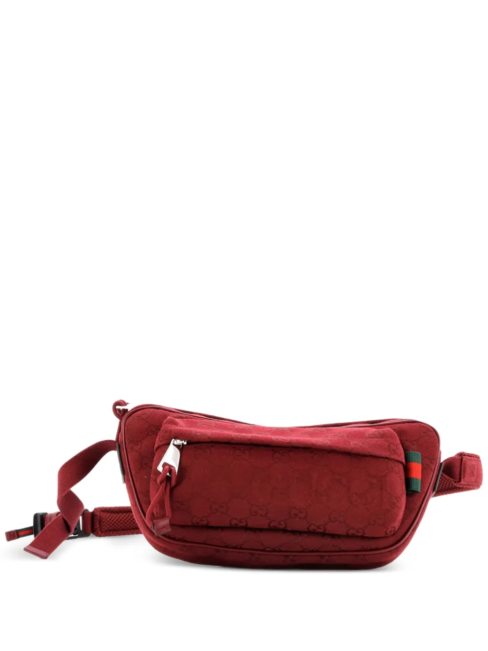 Gucci Pre-Owned Front Pocket Sling Bag GG Canvas Large crossbody bag - Rosso